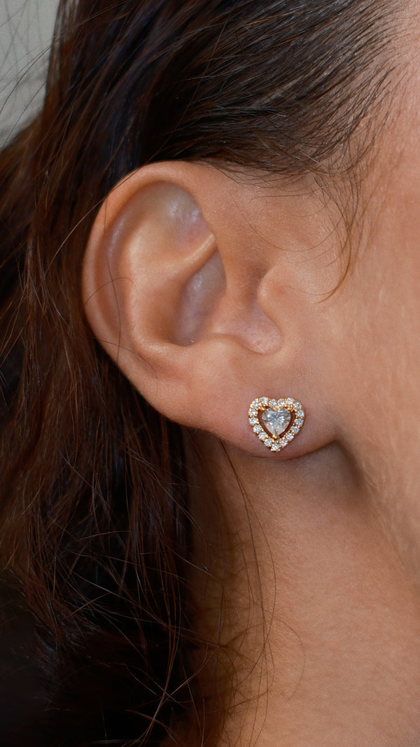 Cora Baby Stud Earrings Gold Vermeil