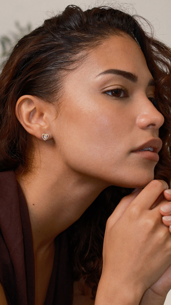 Cora Baby Stud Earrings Gold Vermeil