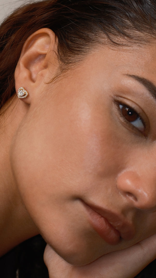 Cora Baby Stud Earrings Gold Vermeil
