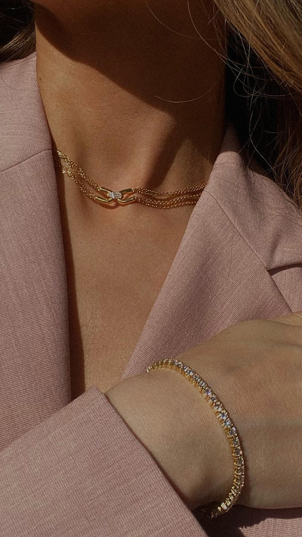 Cyndi Necklace Gold Vermeil
