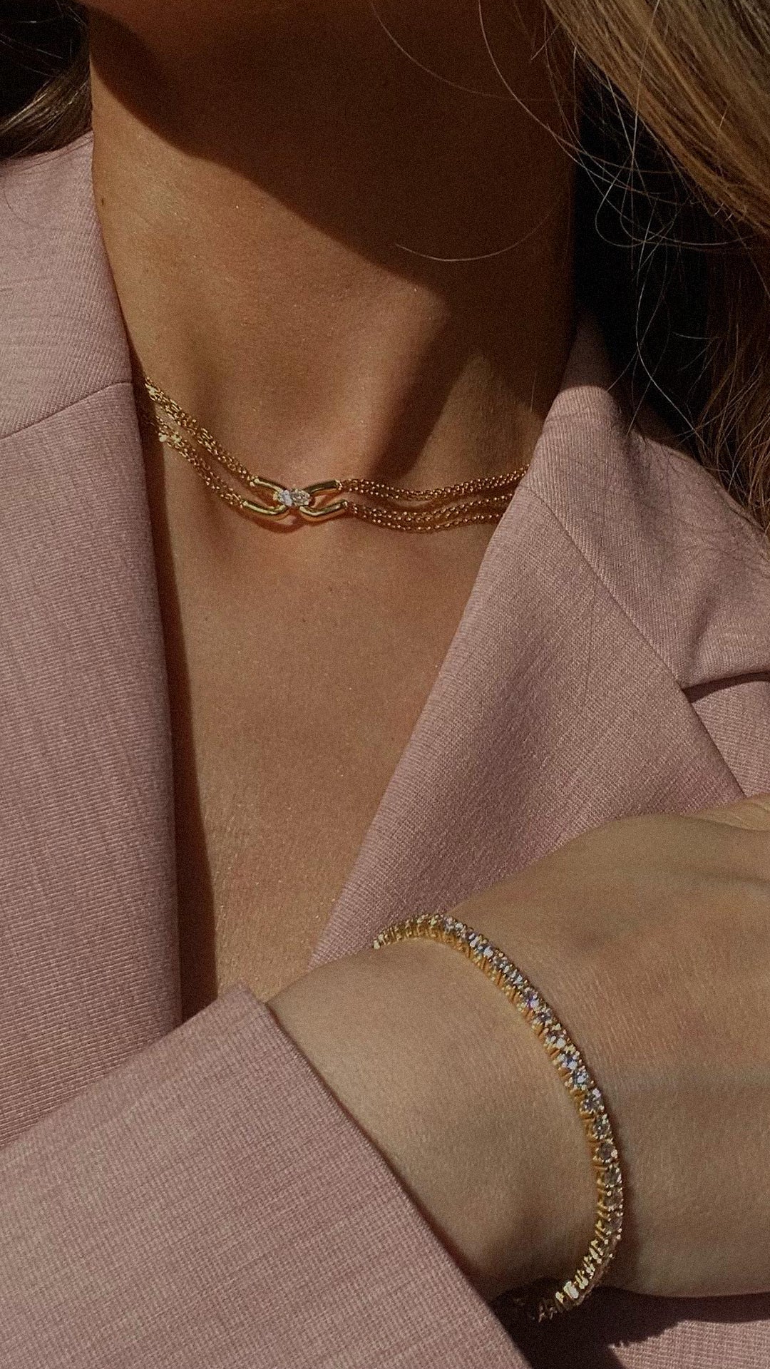 Cyndi Necklace Gold Vermeil