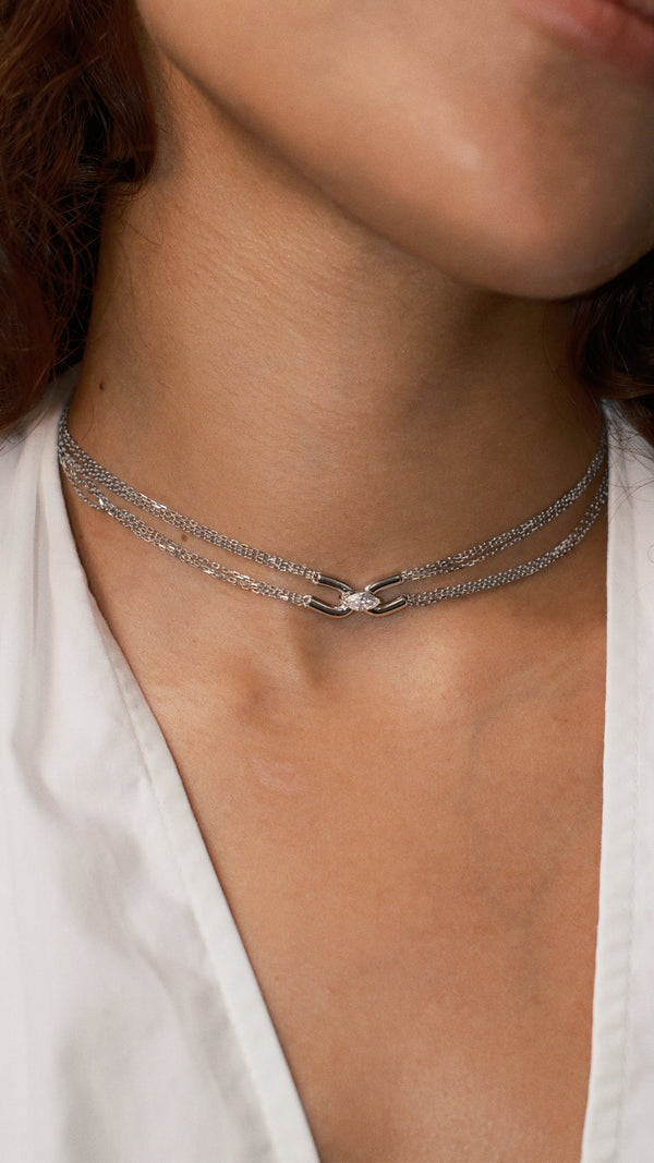 Cyndi Necklace Sterling Silver