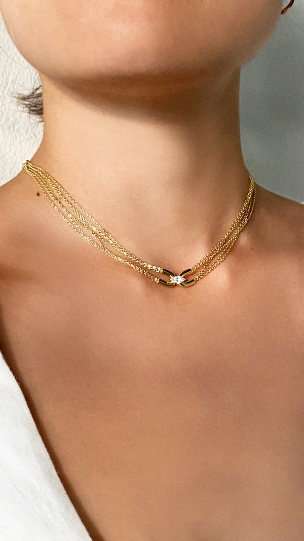 Cyndi Necklace Gold Vermeil