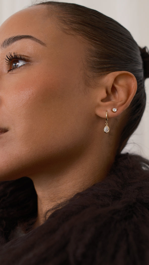 Danu Hoop Earrings Gold Vermeil