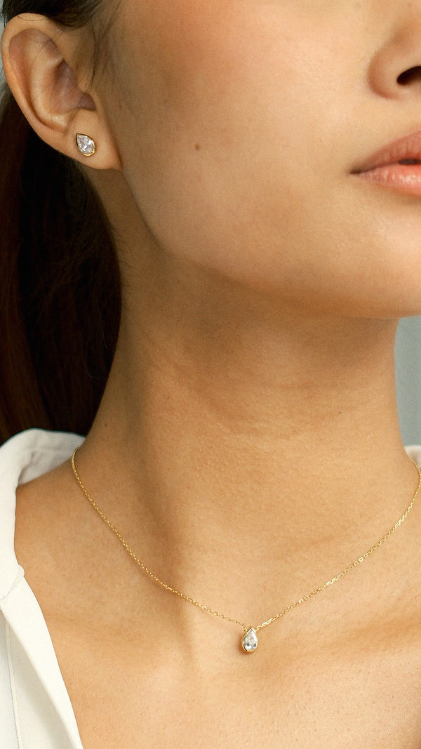 Danu Stud Earrings Gold Vermeil