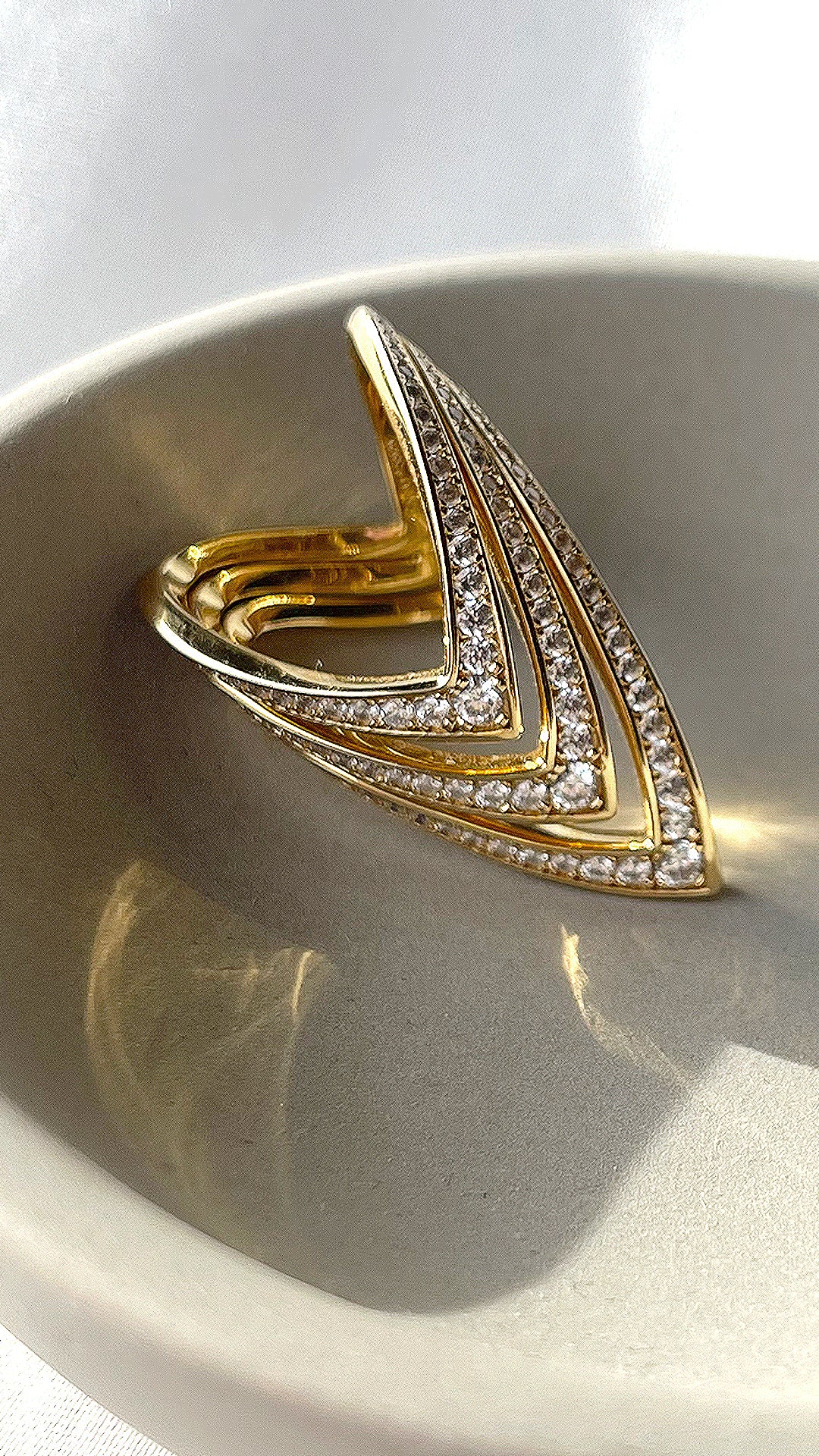 Delta Ring Gold Vermeil