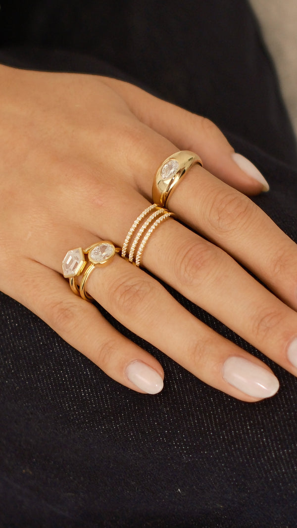Demi Ring Gold Vermeil