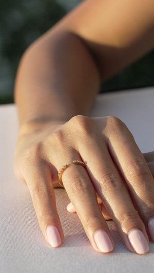 Deniz Ring 18K Gold Vermeil