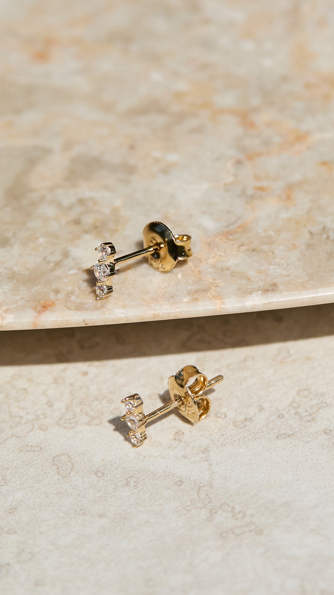 Dree Stud Earrings Gold Vermeil