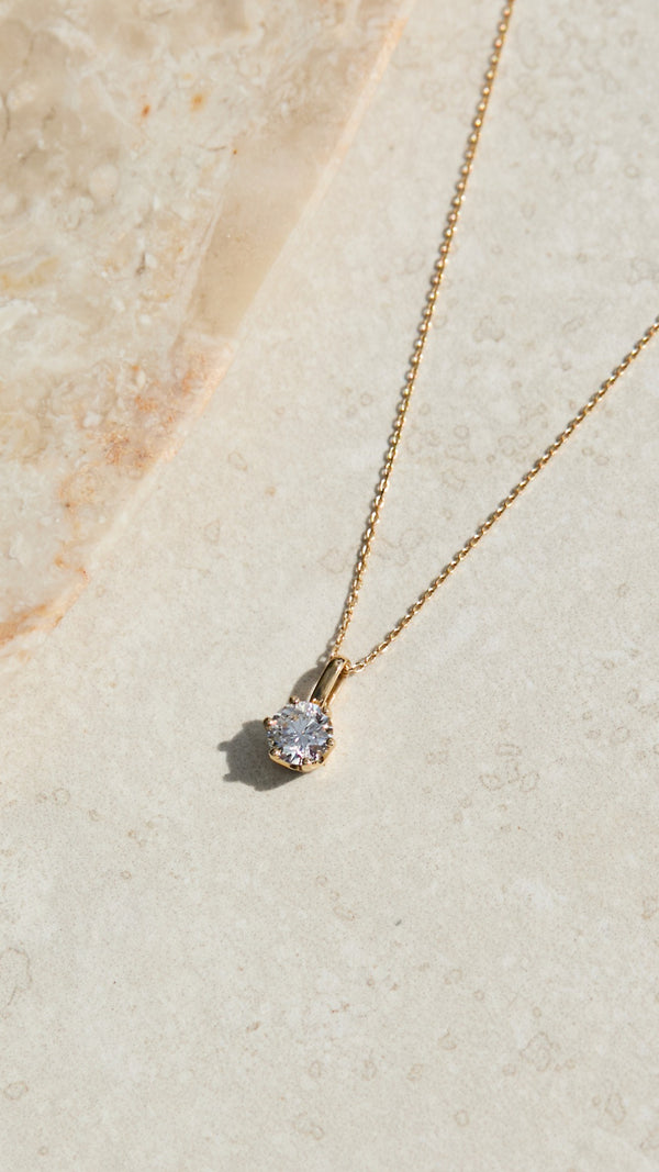 Elle Lab Diamond Necklace 18K Yellow Gold