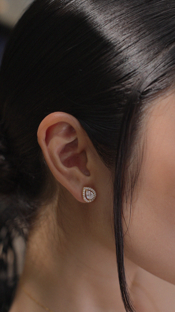Emile Stud Earrings Gold Vermeil