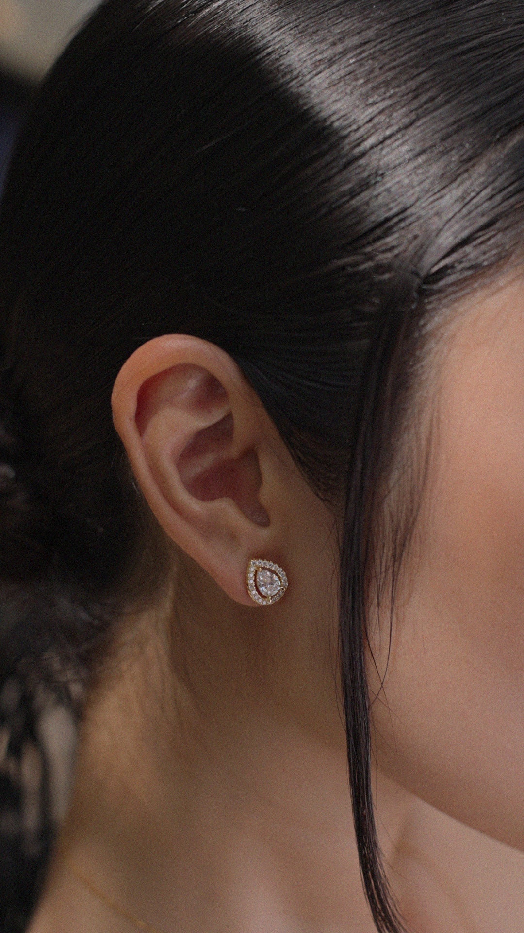 Emile Stud Earrings Gold Vermeil