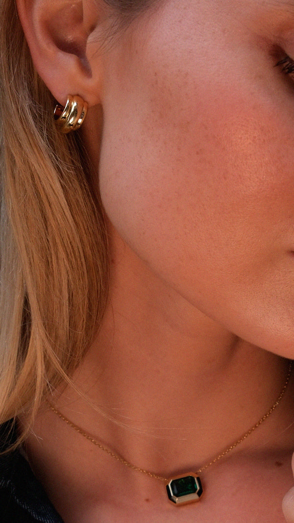 Ennis Hoop Earrings Gold Vermeil