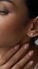 Irene Lab Diamond Stud Earrings 18K White Gold