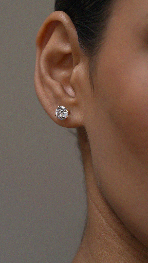 Eternal Stud Earrings 9K Yellow Gold