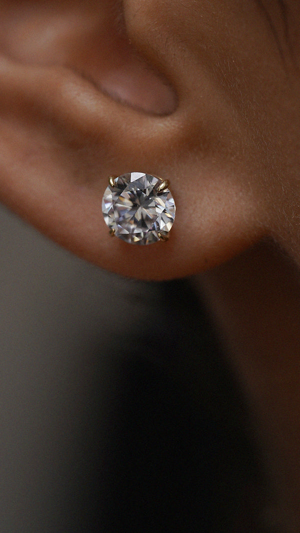 Eternal Stud Earrings 9K Yellow Gold