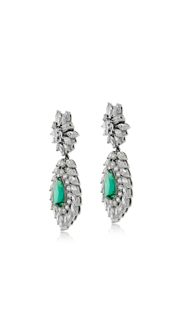 Evergreen Earrings White Sterling Silver