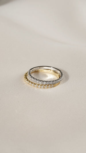 Fallon Half Eternity Ring 18K Gold Vermeil