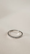 Fallon Half Eternity Ring Sterling White Gold Plated