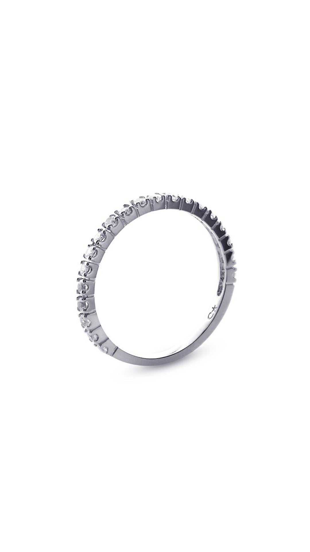 Fallon Half Eternity Ring 9K White Gold