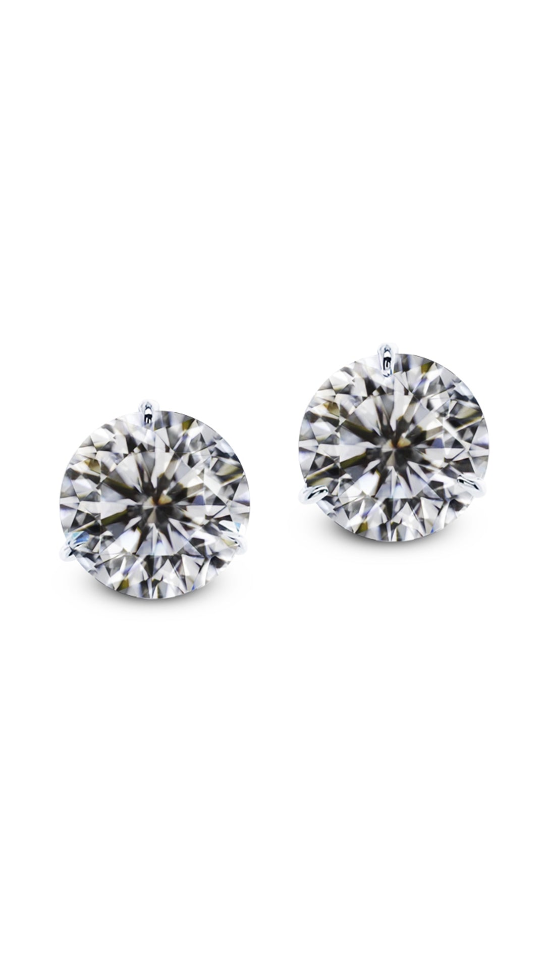 Fawn Martini Studs 9K White Gold