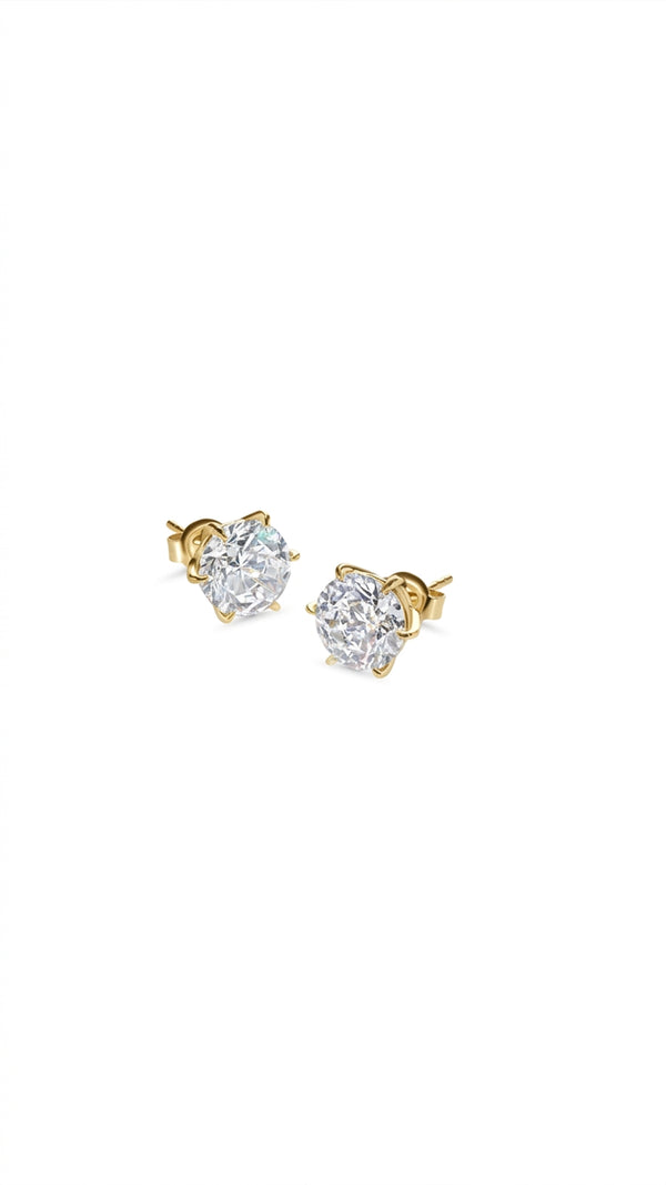 Fiona Stud Earrings 9K Yellow Gold