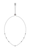 Gala Necklace White Gold Plated