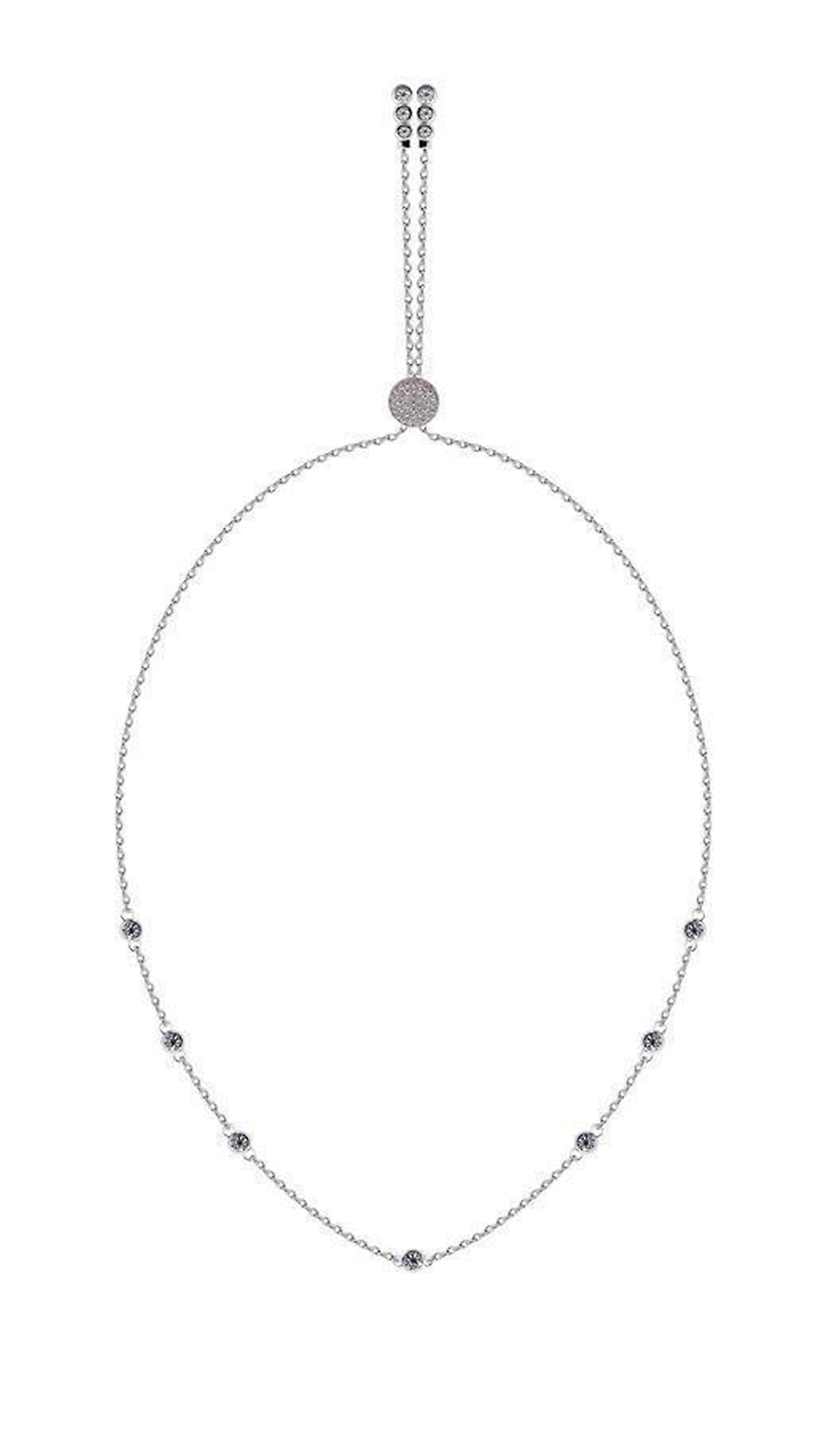 Gala Necklace White Gold Plated
