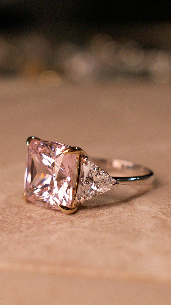 Gemma Ring Fancy Pink Sterling Silver
