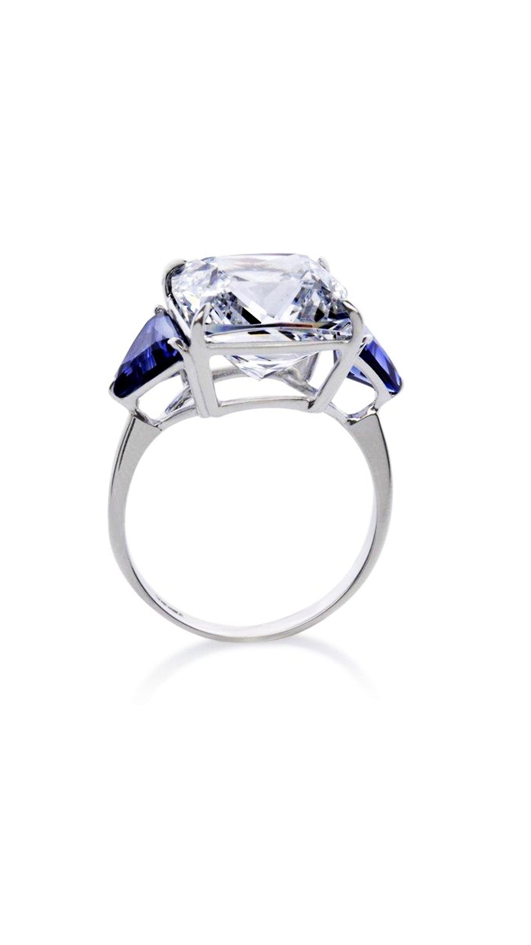 Gemma Sapphire Ring 9K White Gold