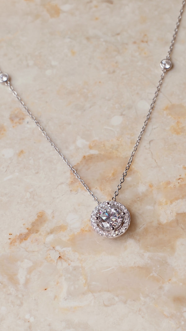 Gwen Station Necklace Sterling Silver