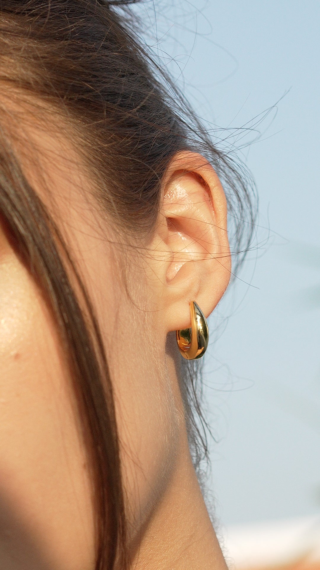 Real gold hoops discount