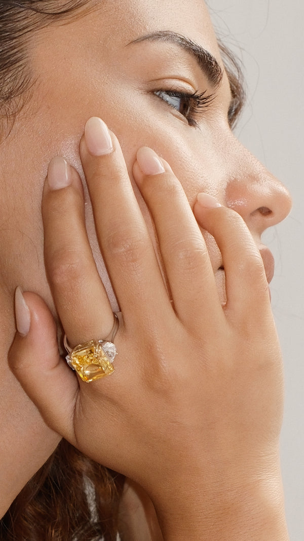 Harlow Ring Fancy Yellow Sterling Silver
