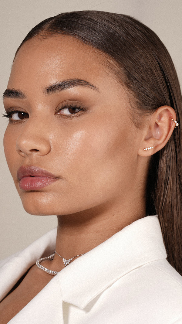 Haru Stud Earring Gold Vermeil