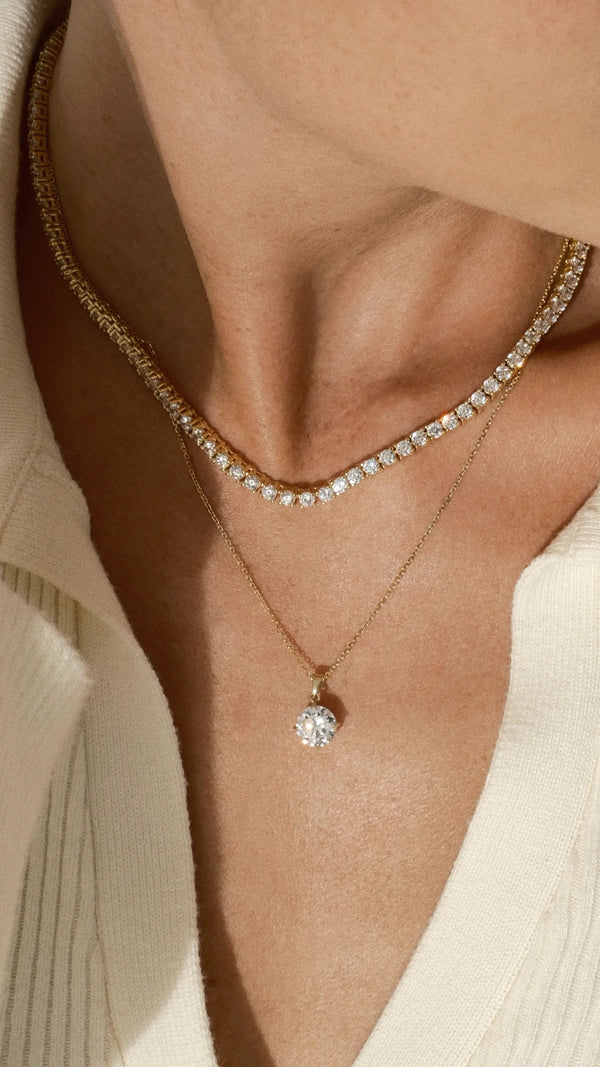 Hazel Necklace 9K Yellow Gold