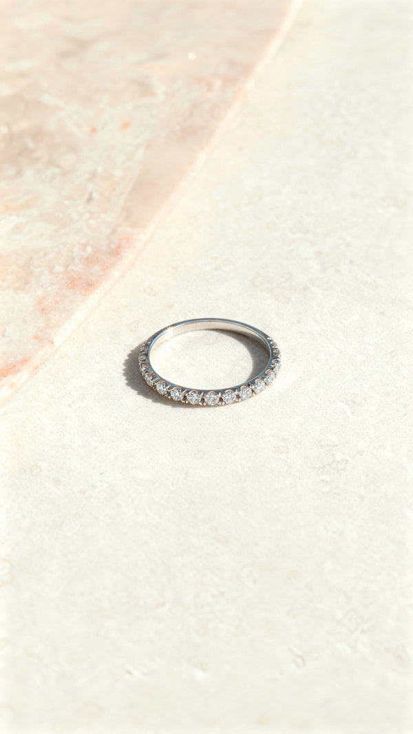 Heather Diamond Ring 18K White Gold