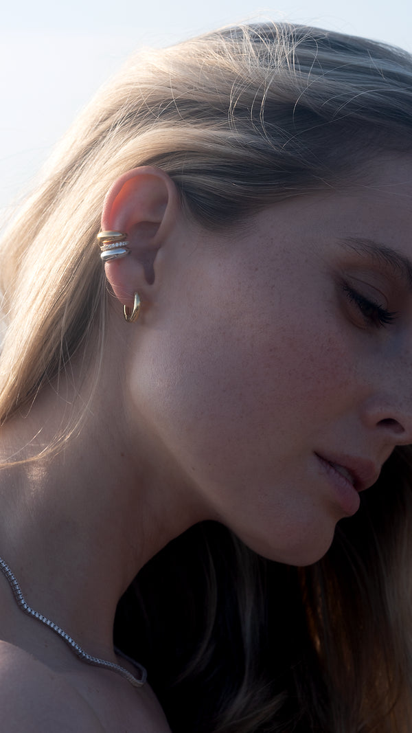 Hera Cuff Earring Nude Gold Vermeil