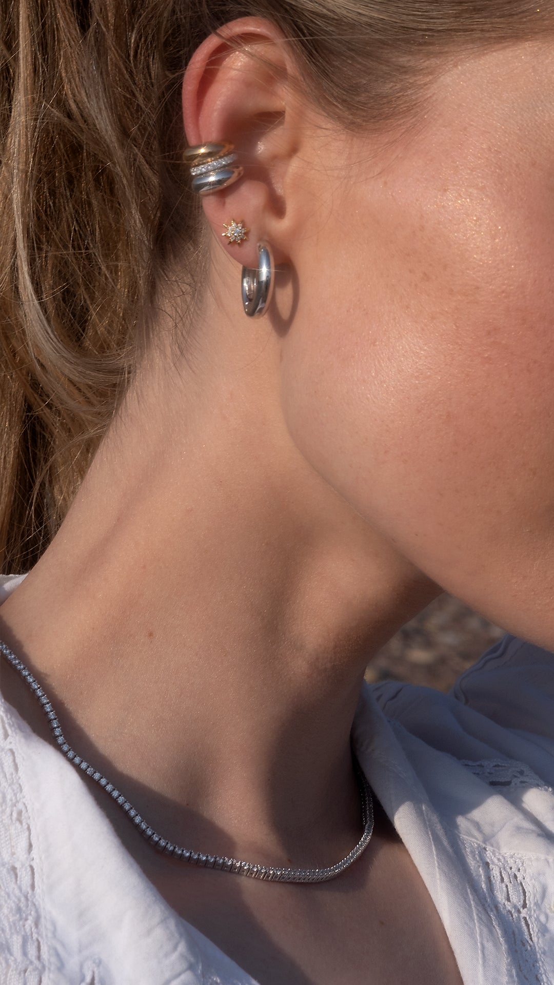 Comet Stud Earring Gold Vermeil