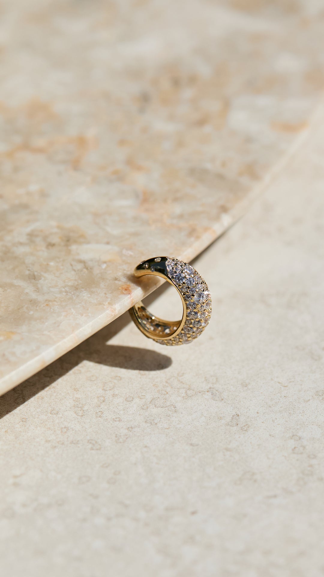 Hera Cuff Earring Pavé Gold Vermeil
