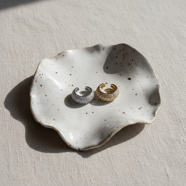 Hera Cuff Earring Pavé Gold Vermeil