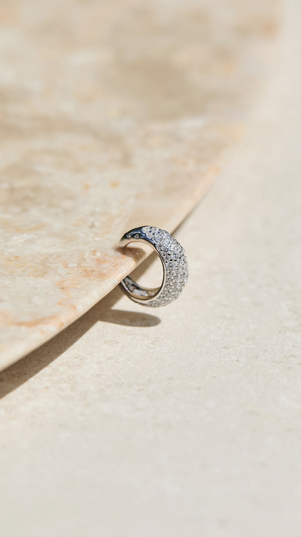 Hera Cuff Earring Pavé Sterling Silver