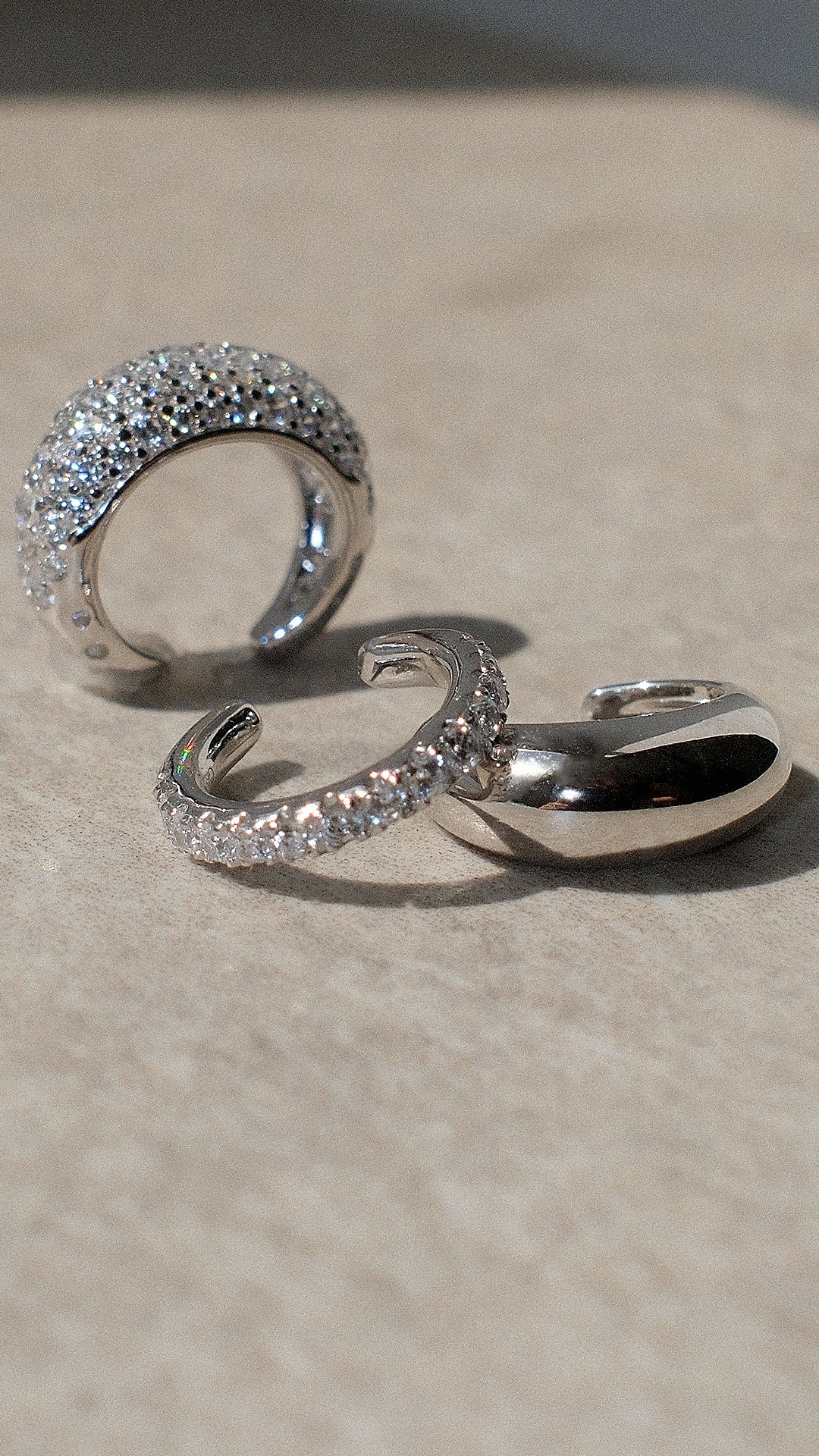Hera Cuff Earring Pavé Sterling Silver