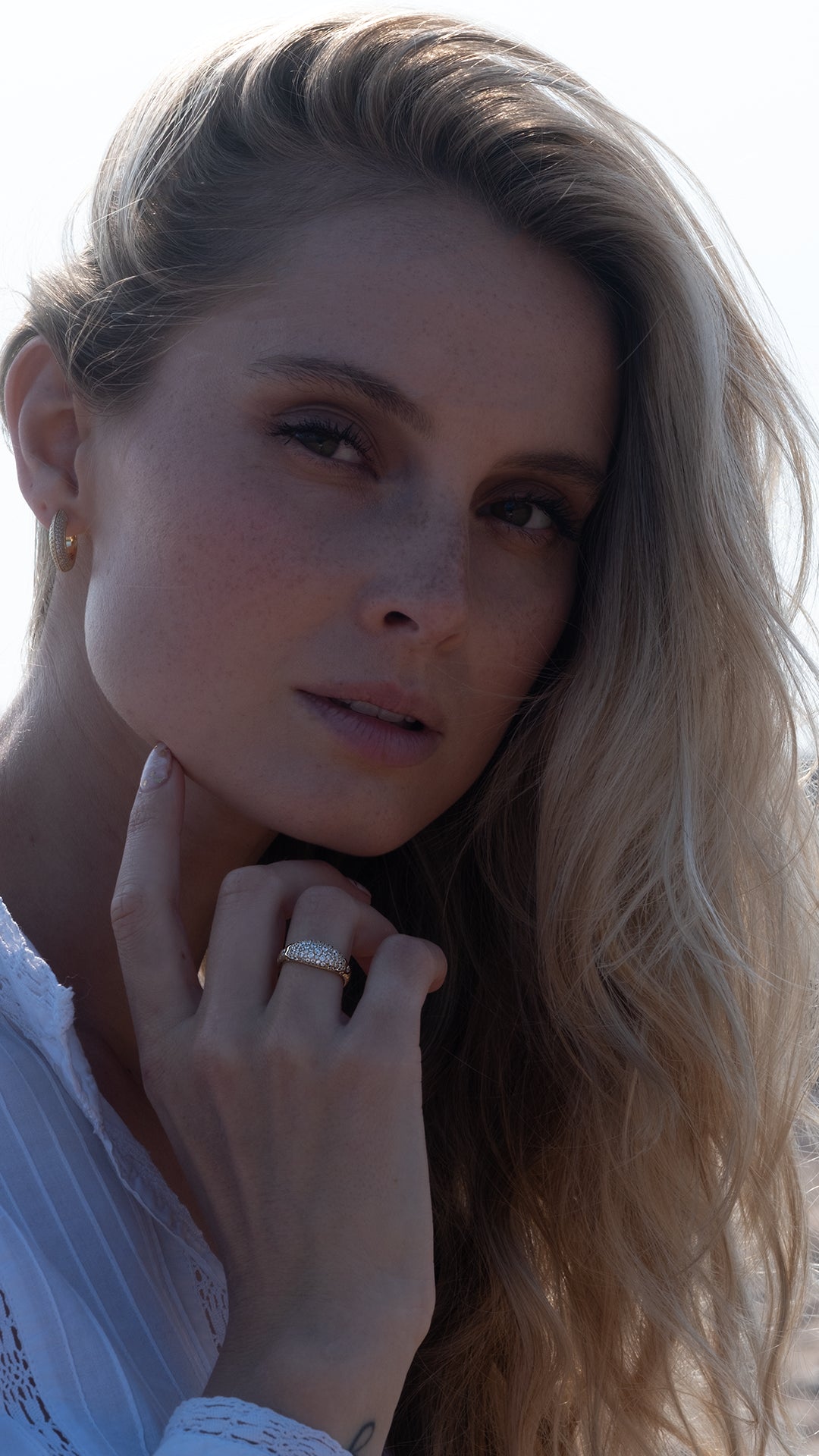 Hera Pavé Ring Gold Vermeil