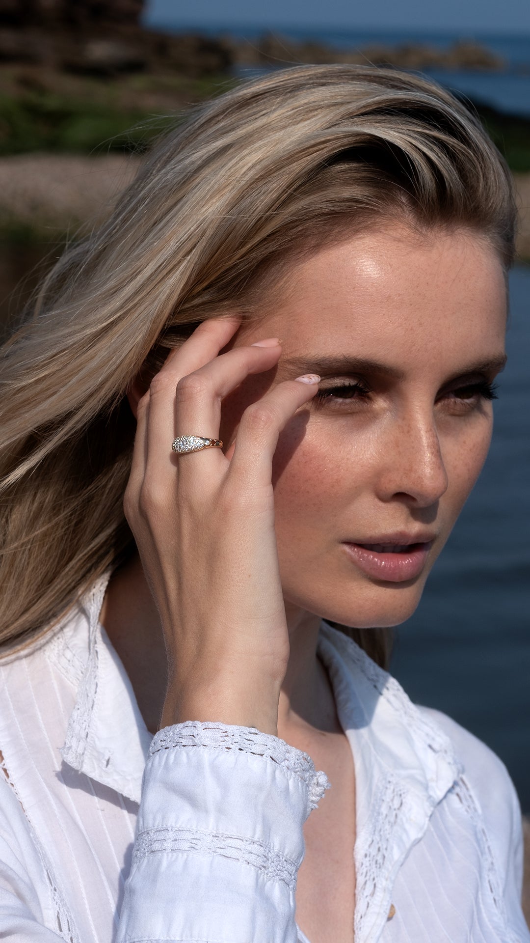 Hera Pavé Ring Gold Vermeil