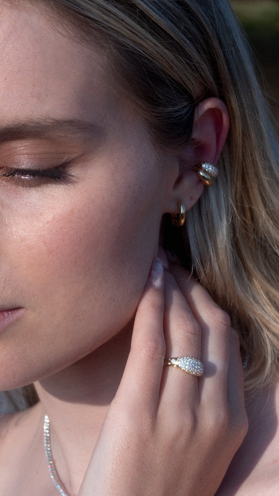 Hera Pavé Ring Gold Vermeil