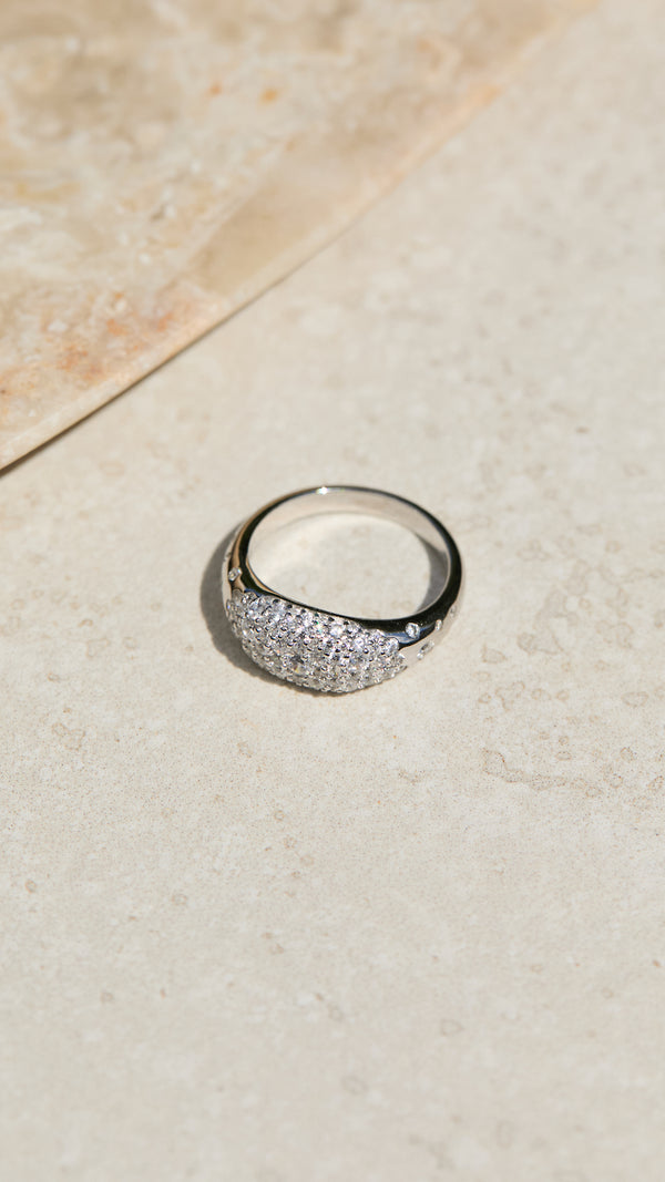 Hera Pavé Ring Sterling Silver