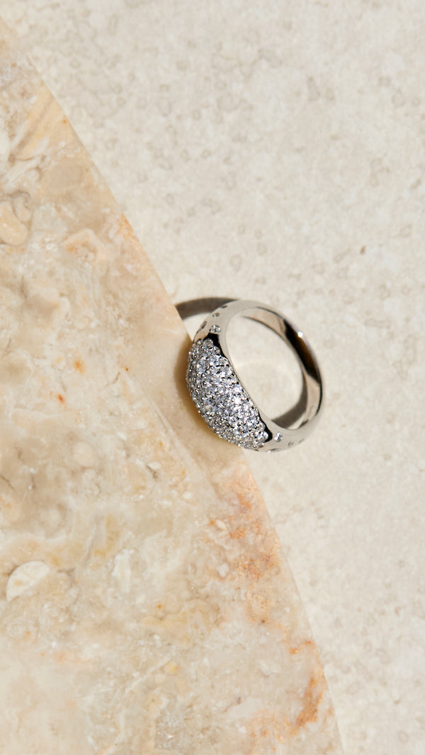 Hera Pavé Ring Sterling Silver