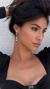 Izta Emerald Earrings Sterling Silver