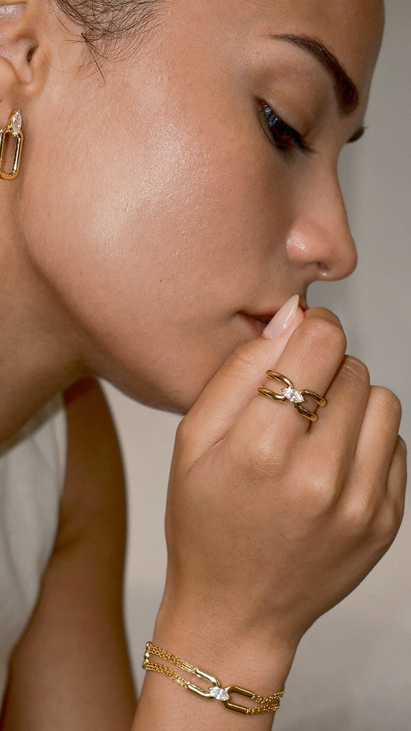 Jett Ring Gold Vermeil