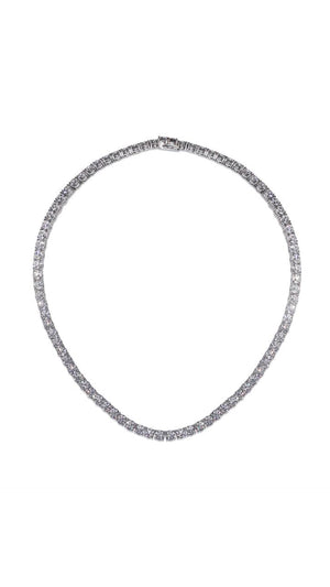 Jaden Round Prong Line Necklace